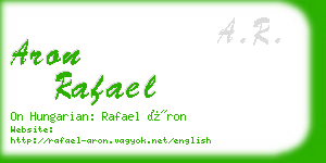 aron rafael business card